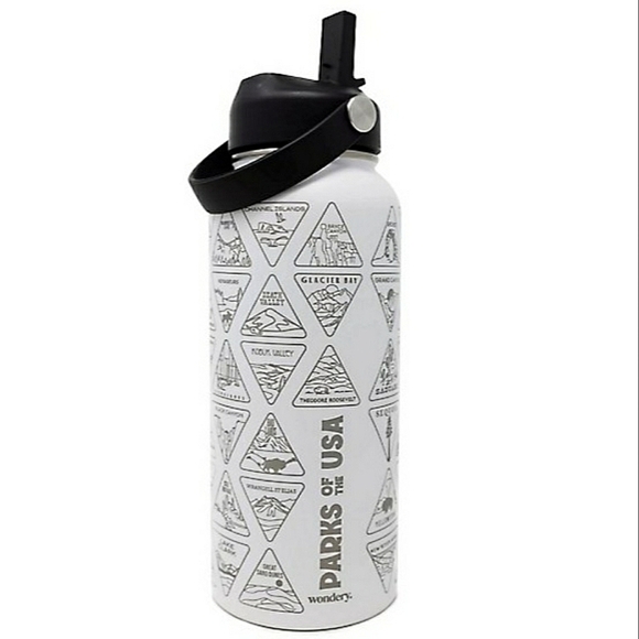 Paper Source Other - Parks of the US Bucket List Water Bottle,Size 32oz, Retail $58.00